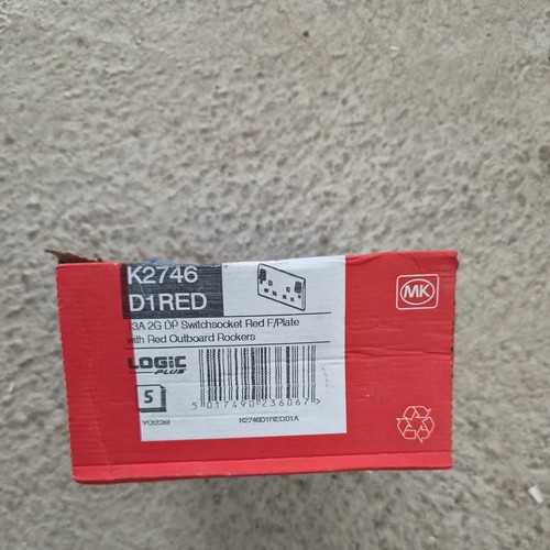 K2746d1red twin sockets - mk, 2g