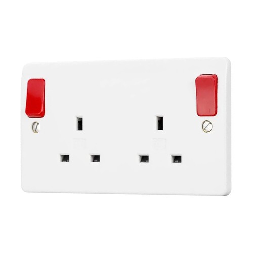 Double socket red outboard - double,