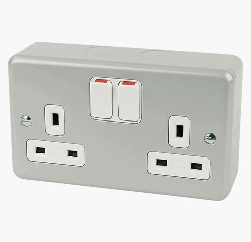 Metalclad 13a 2 gang - mk, uk